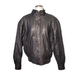 Leather Bomber Jacket